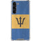 Barbados Flag Distressed Galaxy S24 FE Clear Case